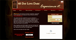 Desktop Screenshot of 40daylovedare.com